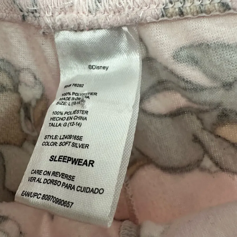 Disney Size Large Pajama Pants Pink‎ Bambi Hopper Bunny Rabbit Sleepwear PJs - Picture 4 of 4